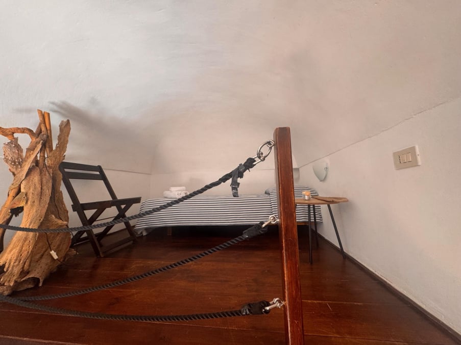 Soppalco con letto singolo